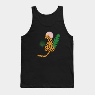 Cheetah and Sun Tank Top